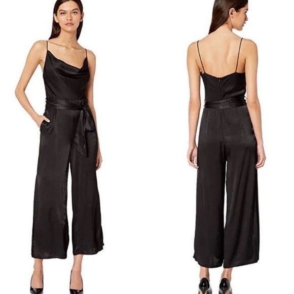 Bardot Silky Strappy Side Slit Jumpsuit - Picture 1 of 11
